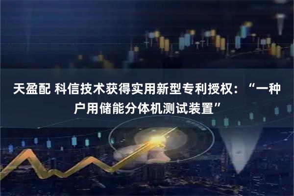 天盈配 科信技术获得实用新型专利授权：“一种户用储能分体机测试装置”